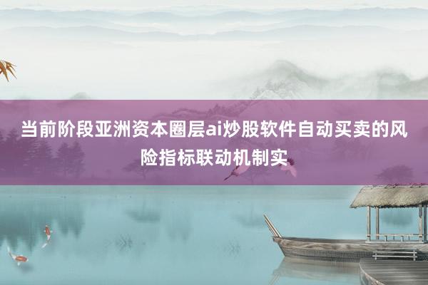 当前阶段亚洲资本圈层ai炒股软件自动买卖的风险指标联动机制实